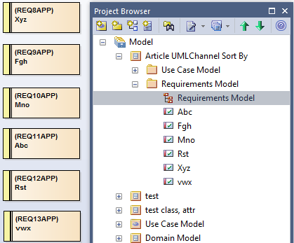 sparx ea addin eautils sortby alias requirements